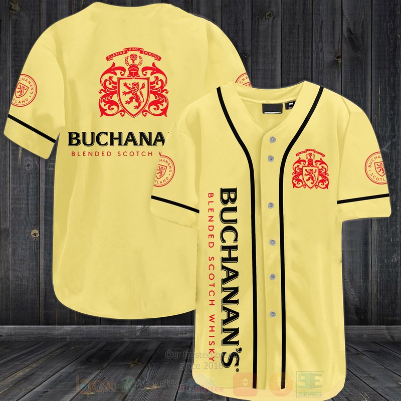 TOP Buchanans Blended Scotch Whisky AOP Baseball Jersey Shirt 3