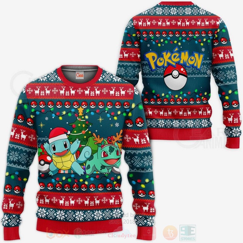 TOP Bulbasaur and Squirtle Pokemon 3D Designed Allover 3D Designed Allover Sweater, Hoodie 8