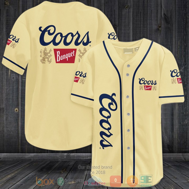 NEW Coors Banquet beer Baseball shirt 3