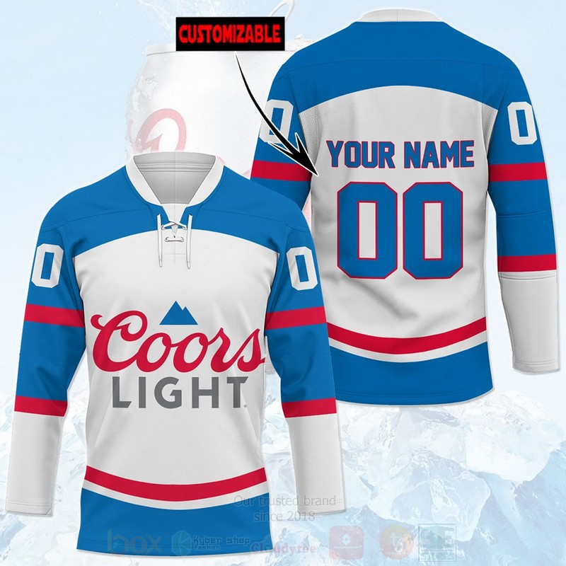TOP Coors Light Personalized Hockey Jersey T-Shirt 1