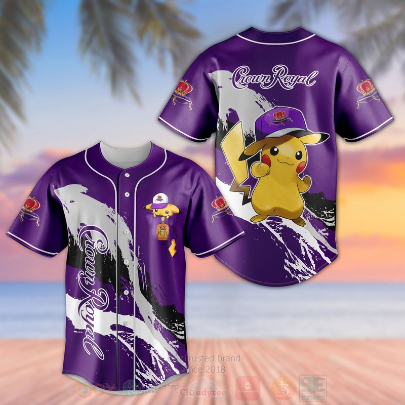 TOP Crown Royal Pikachu Baseball-Shirt 5