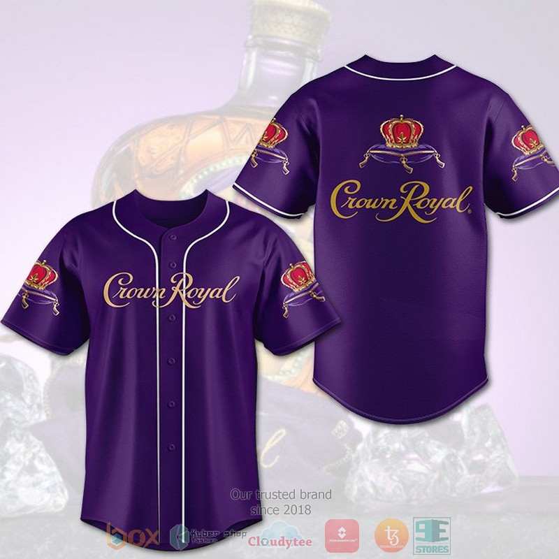 NEW Crown Royal dark purple Baseball shirt 3