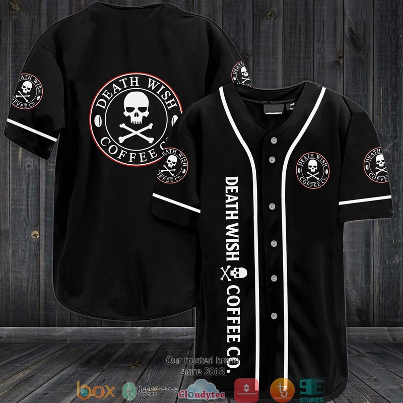 Death Wish Coffee Jersey Baseball Shirt 6