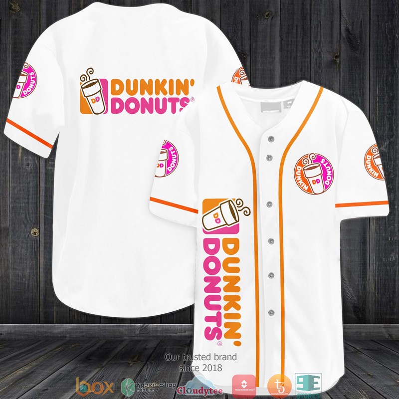 Dunkin's Donuts Coffee Jersey Baseball Shirt 1