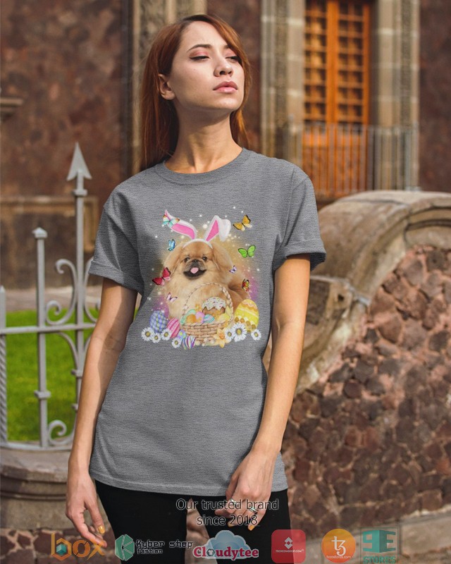 BEST Tan Pekingese Easter Bunny 2d shirt, hoodie 15