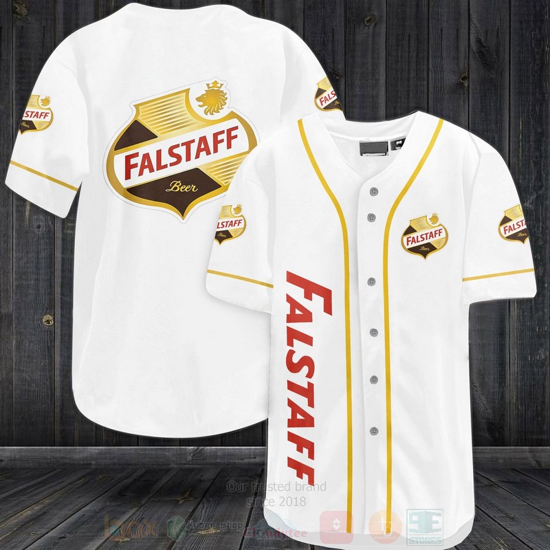 TOP Falstaff Brewing Corporation AOP Baseball Jersey Shirt 2