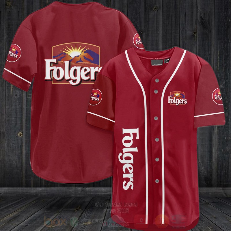 TOP Folgers AOP Baseball Jersey Shirt 3