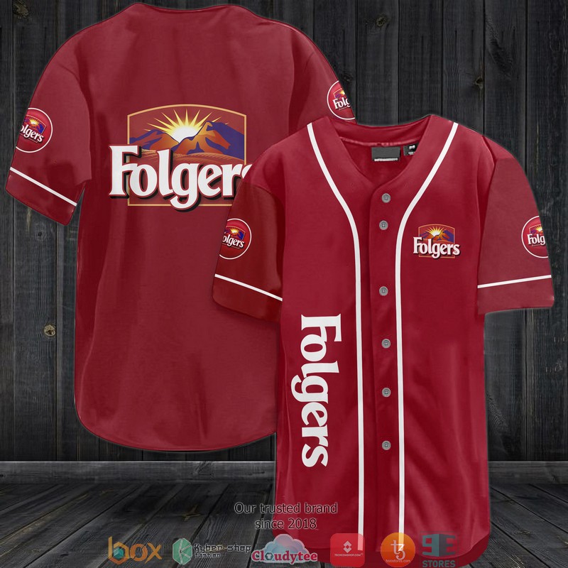 Folgers Coffee Jersey Baseball Shirt 3