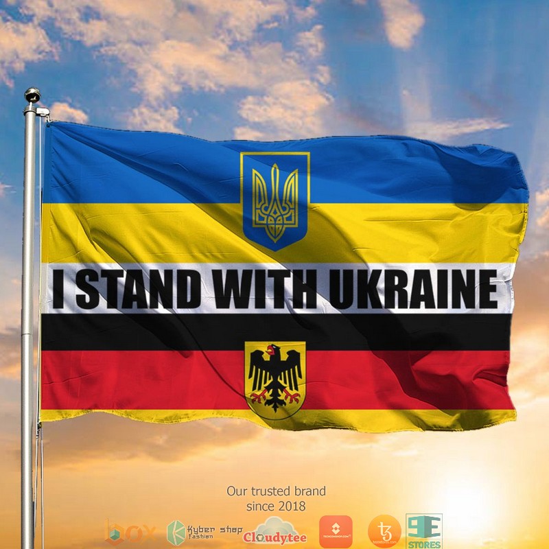 HOT German I Stand With Ukraine support flag 2