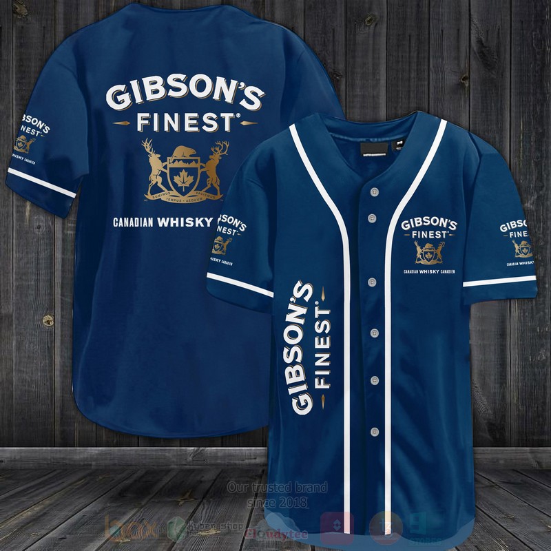 TOP Gibson's Finest Canadian Whiskey Baseball-Shirt 5