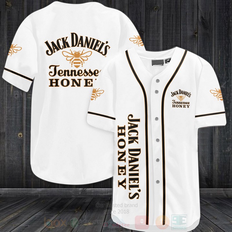 TOP Jack Daniels Honey AOP Baseball Jersey Shirt 3