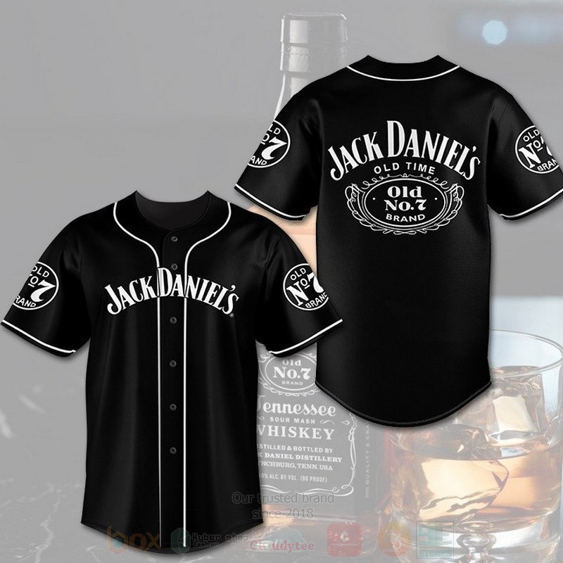TOP Jack Daniels Old Time AOP Baseball Jersey Shirt 2