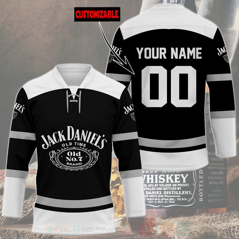 TOP Jack Daniels Personalized Hockey Jersey T-Shirt 6