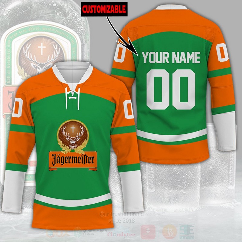 TOP Jagermeister Personalized Hockey Jersey T-Shirt 6