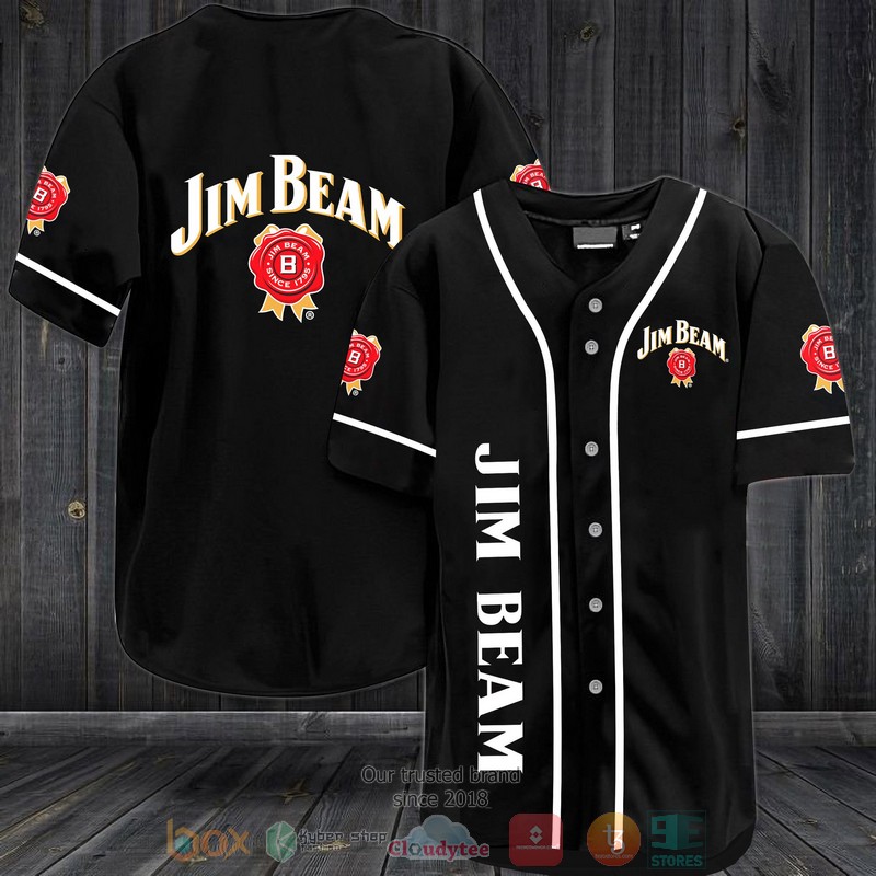 NEW Jim Beam In Black Baseball shirt 3