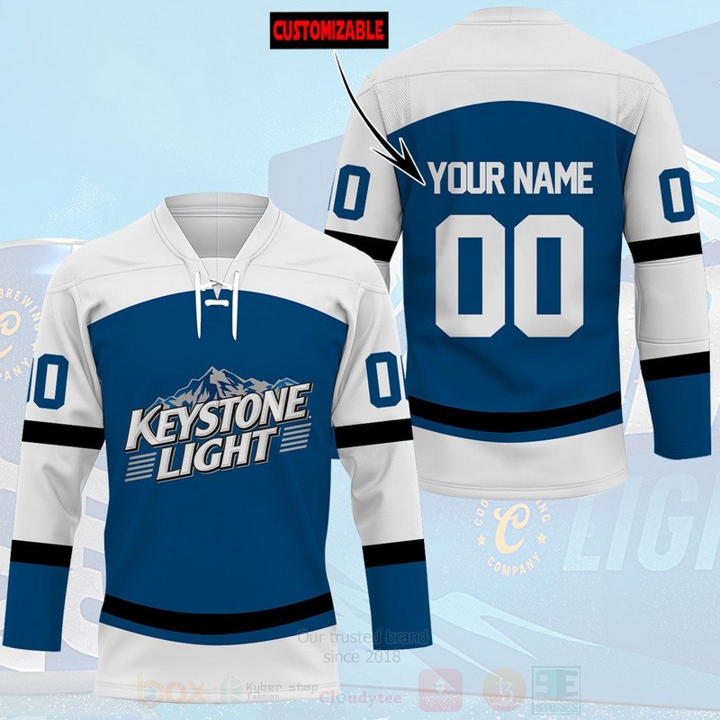 TOP Keystone Light Personalized Hockey Jersey T-Shirt 4