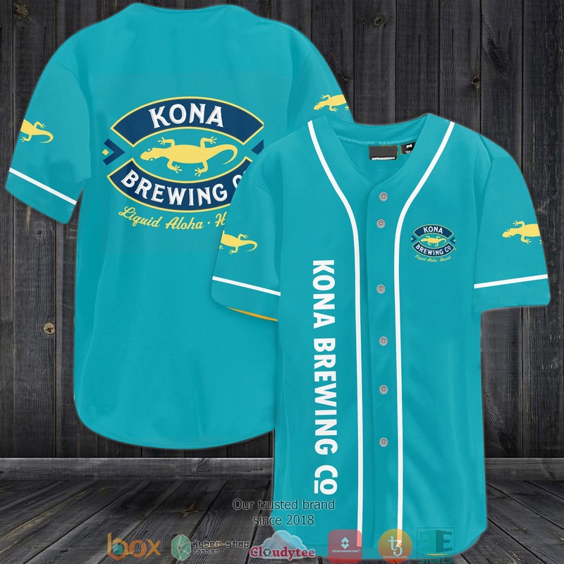 Kona Brewing Company Jersey Baseball Shirt 3
