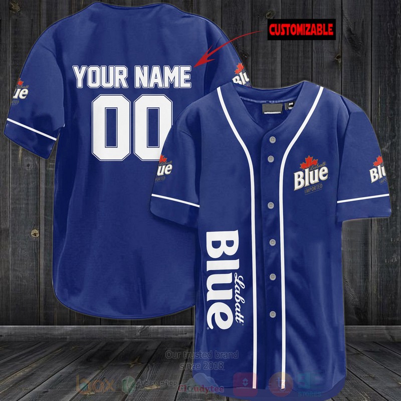 TOP Labatt Blue Imported Personalized Baseball-Shirt 2