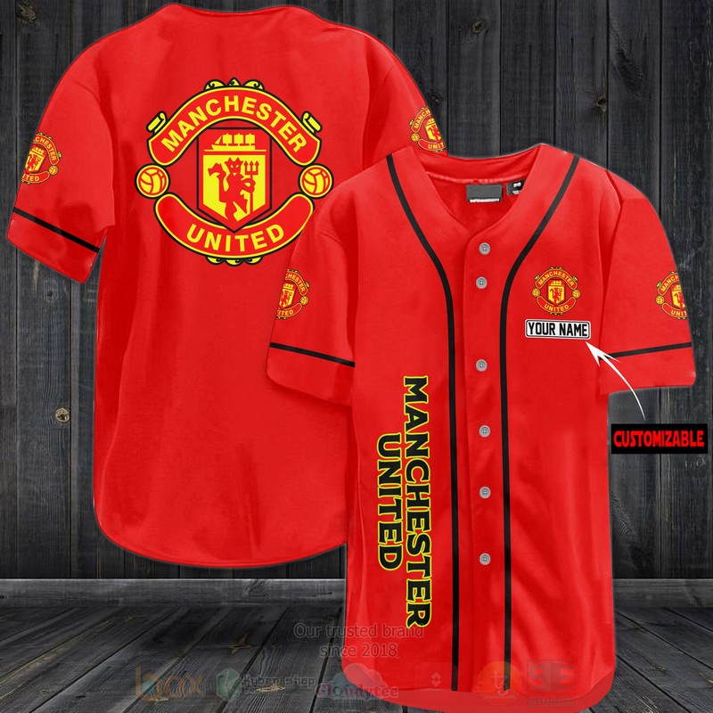TOP Manchester United Custom Name Baseball-Shirt 1