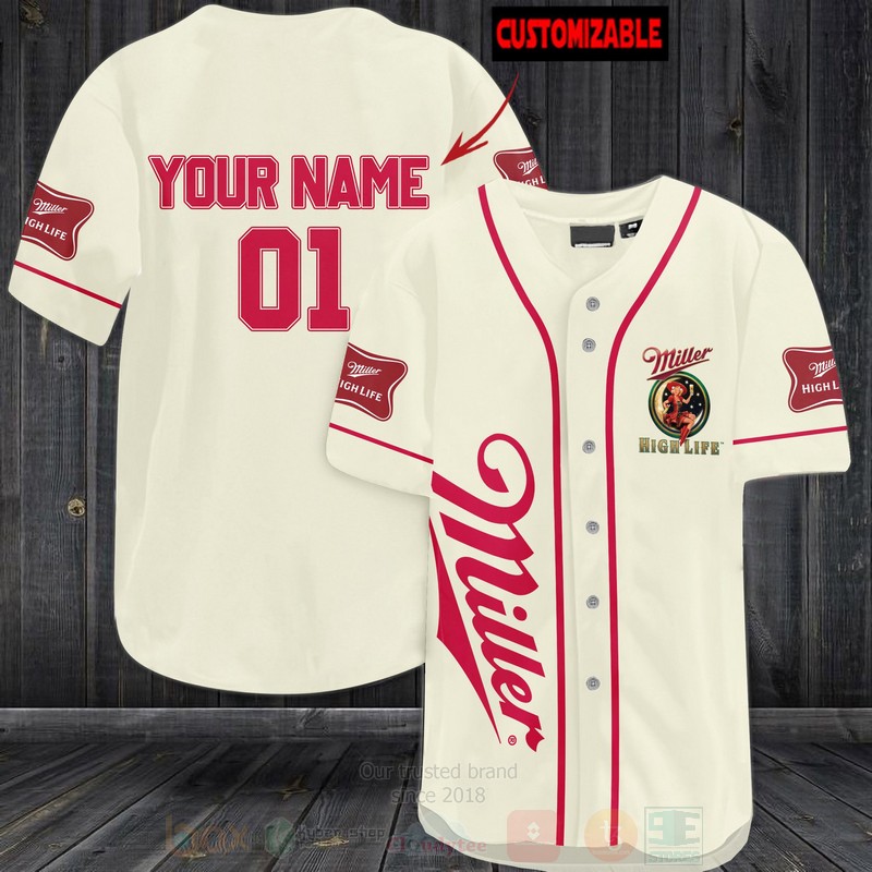 TOP Miller High Life Personalized AOP Baseball Jersey Shirt 6