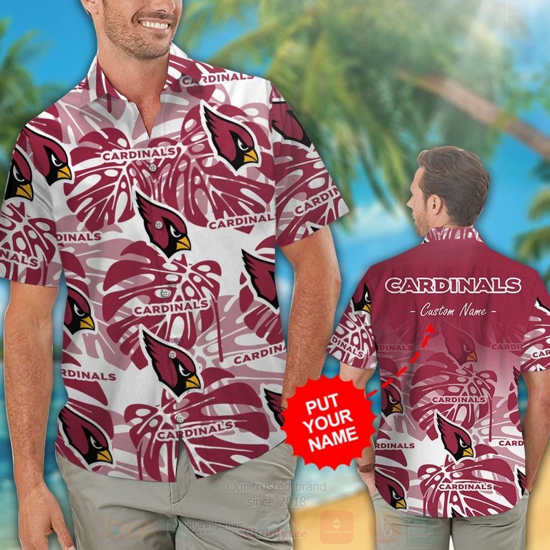 TOP NFL Arizona Cardinals Custom Name Tropical Shirt, Short 13