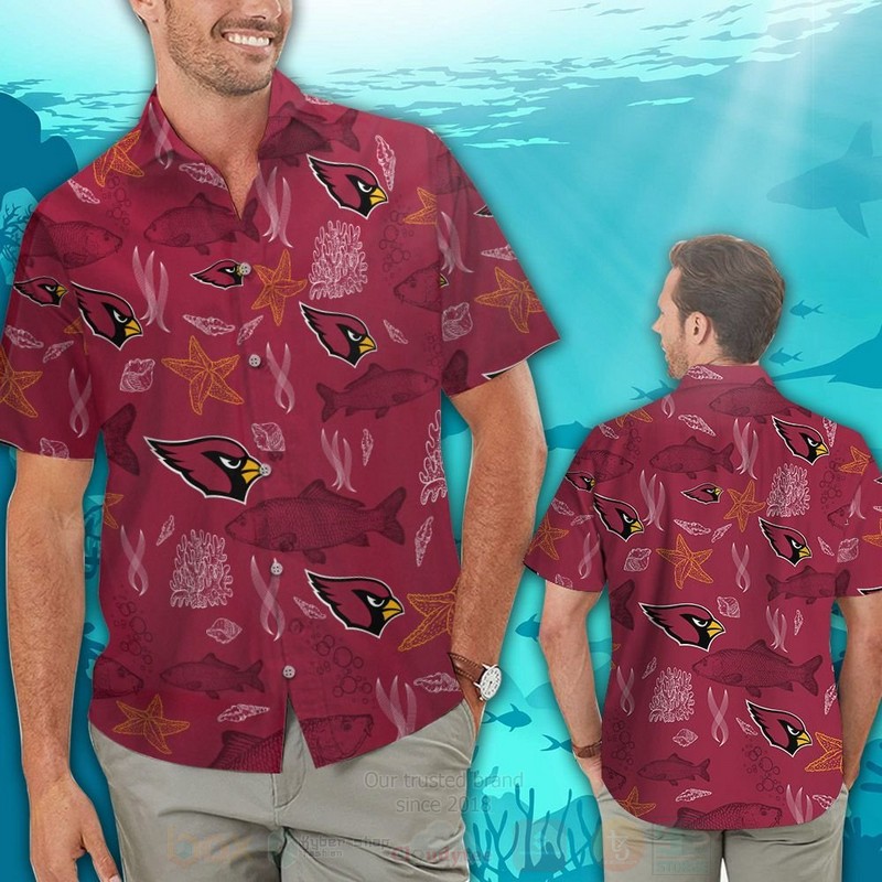 TOP NFL Arizona Cardinals Starfish Tropical Shirt, Short 13