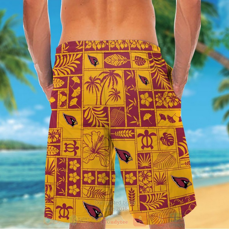 TOP NFL Arizona Cardinals Turtle and Hibiscus Flower Tropical Shirt, Short - Image 6