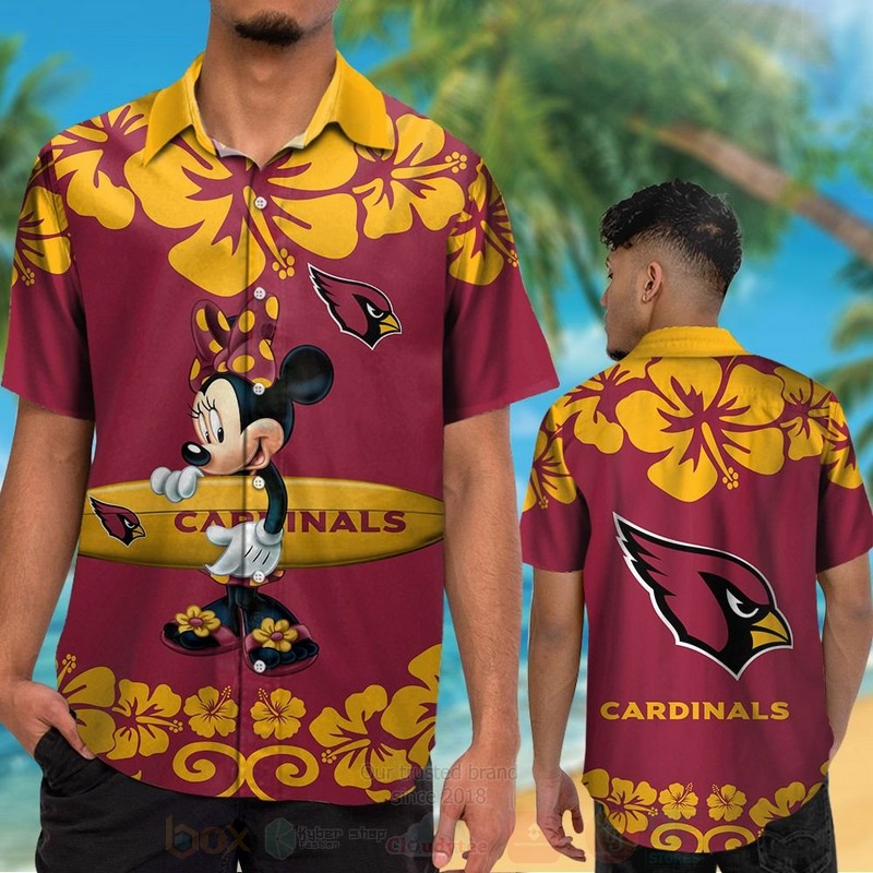 TOP NFL Arizona Cardinals and Minnie Mouse Tropical Shirt, Short 13