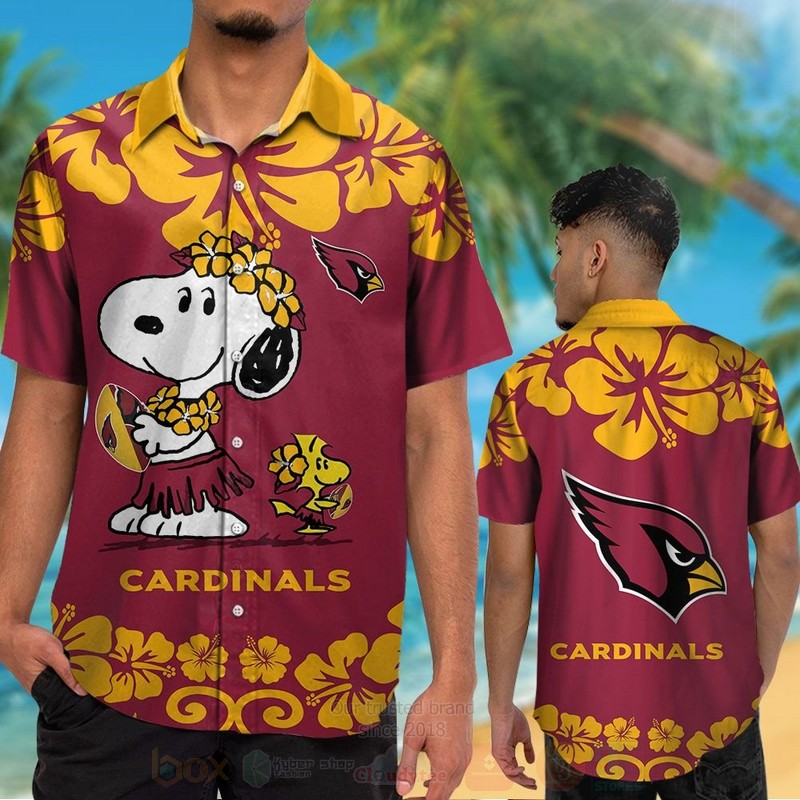 TOP NFL Arizona Cardinals and Snoopy Cute Tropical Shirt, Short 13