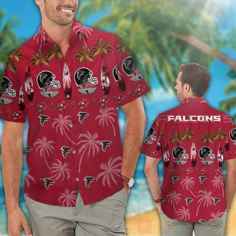 TOP NFL Atlanta Falcons Coconut tree Tropical Shirt, Short 10