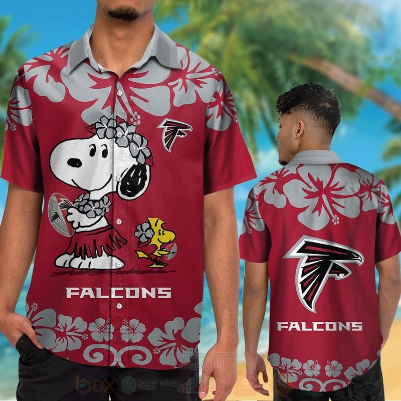 TOP NFL Atlanta Falcons Snoopy and Woodstock Tropical Shirt, Short 12