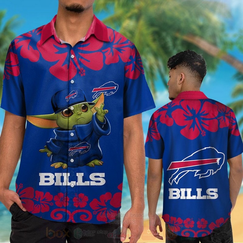 TOP NFL Buffalo Bills Baby Yoda Tropical Shirt, Short 12