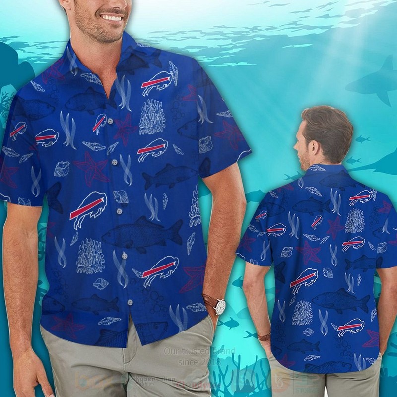 TOP NFL Buffalo Bills Fish Tropical Shirt, Short 13