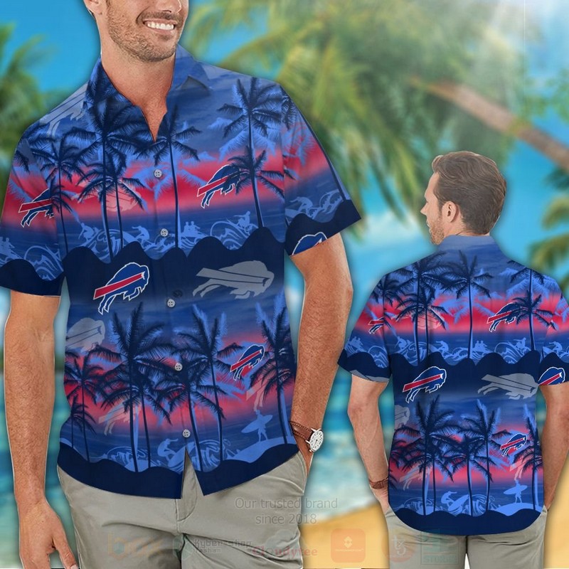 TOP NFL Buffalo Bills Surf Tropical Shirt, Short 12