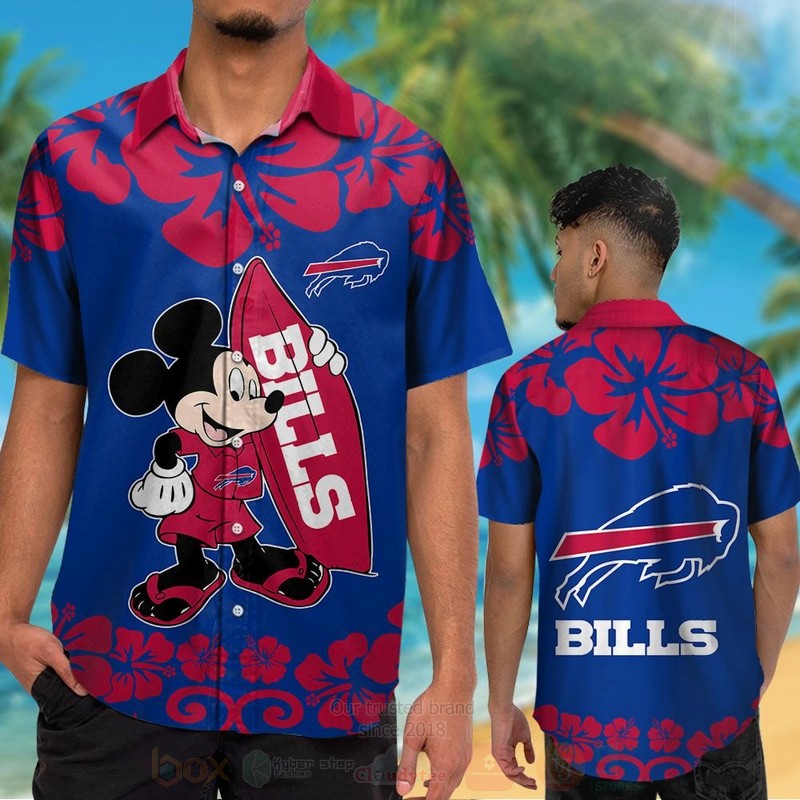 TOP NFL Buffalo Bills and Mickey Mouse Tropical Shirt, Short 12