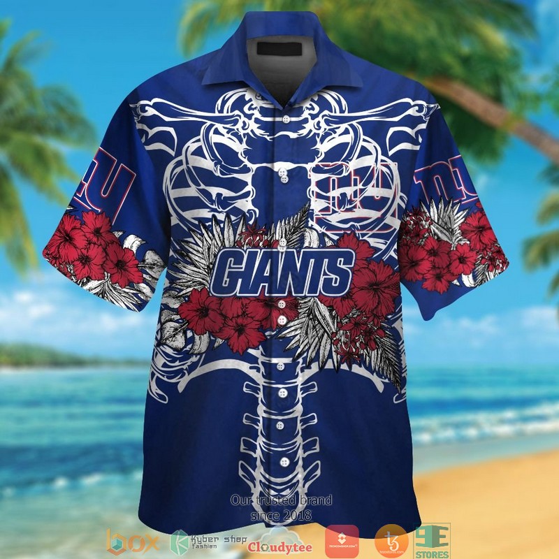 BEST NFL NEW York Giants backbone hibiscus Hawaii Set 12
