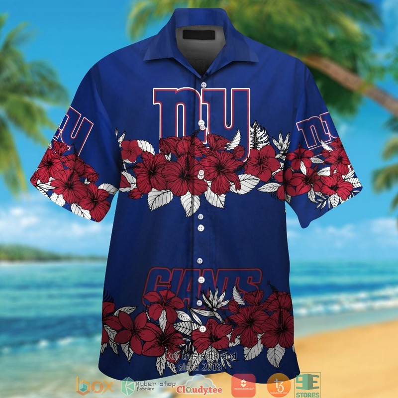 BEST NFL NEW York Giants hibiscus flowers line Hawaii Set 13