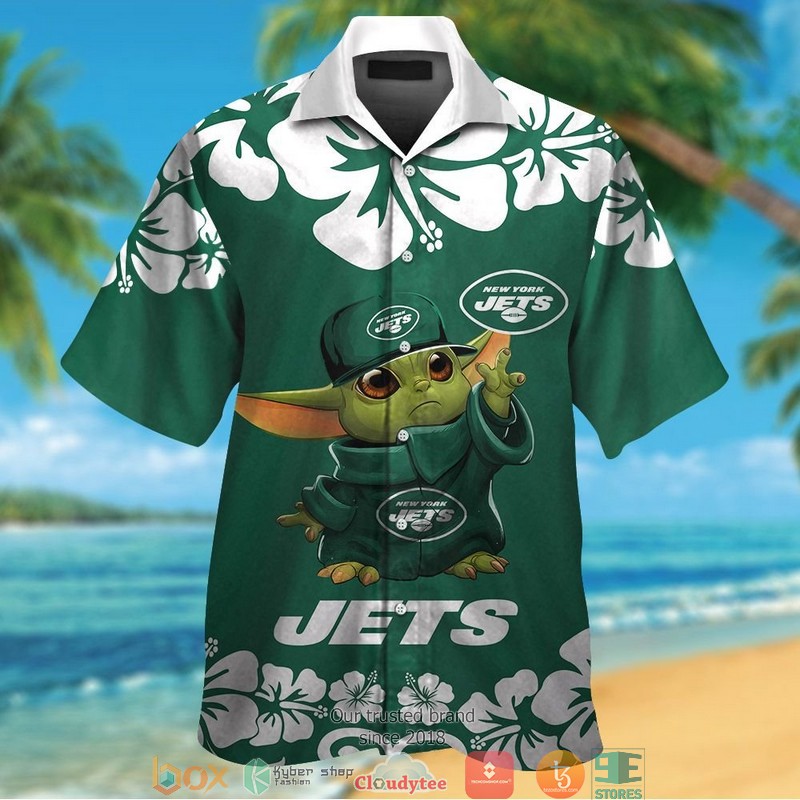 BEST NFL NEW York Jets Baby Yoda Hibiscus Hawaii Set 11