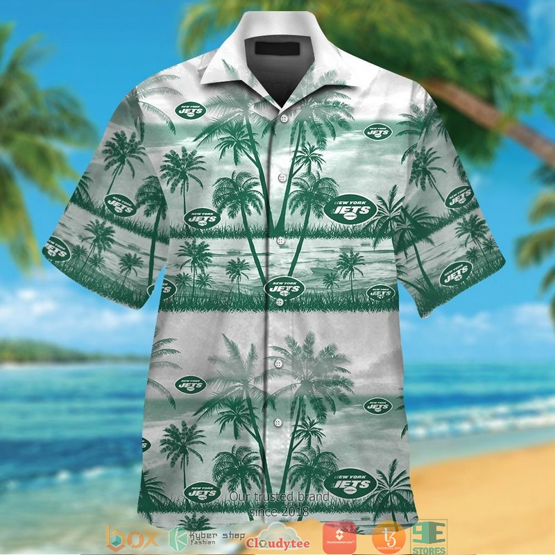 BEST NFL NEW York Jets Green Coconut Island White Hawaii Set 12