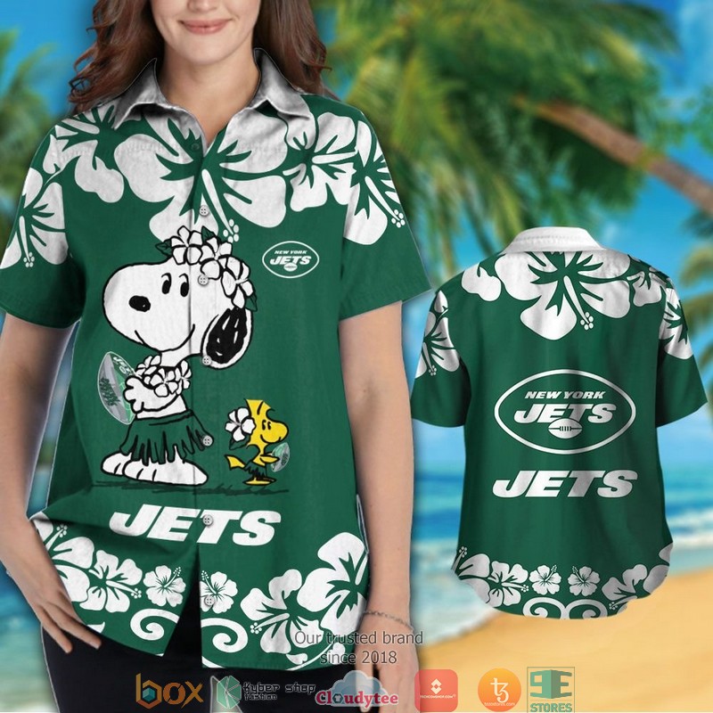 BEST NFL NEW York Jets Snoopy Hawaii Set 3 BEST NFL NEW York Jets Snoopy Hawaii Set - Image 3