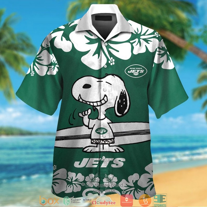 BEST NFL NEW York Jets Snoopy Hibiscus Hawaii Set 12