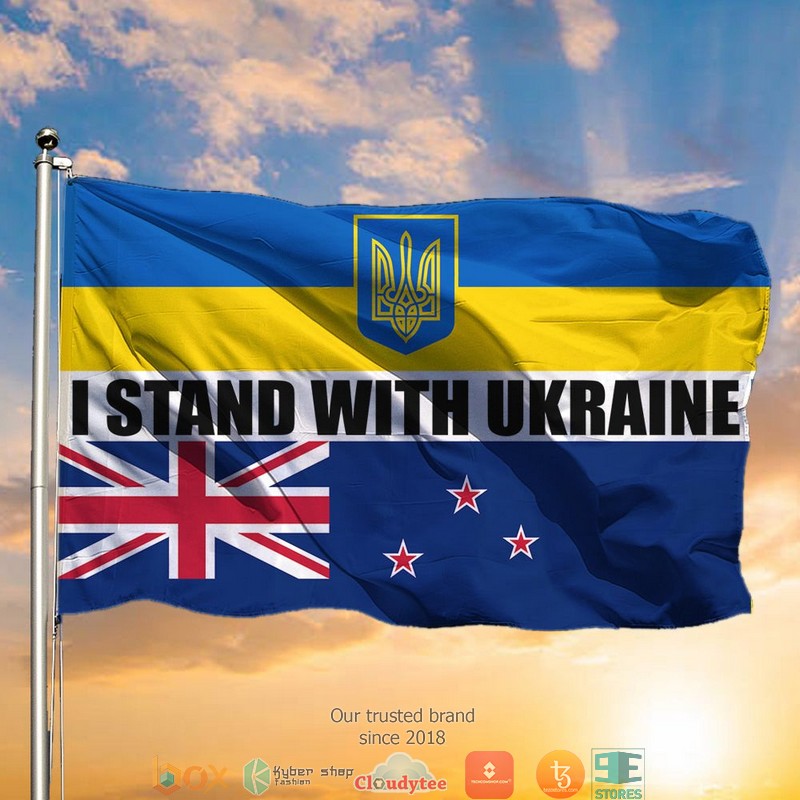 HOT New Zealand I Stand With Ukraine support flag 8