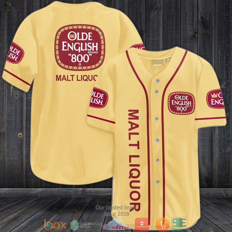 Olde English 800 malt liquor Jersey Baseball Shirt 2