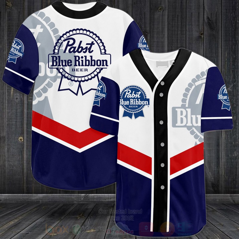 TOP Pabst Blue Ribbon Beer AOP Baseball Jersey Shirt 3
