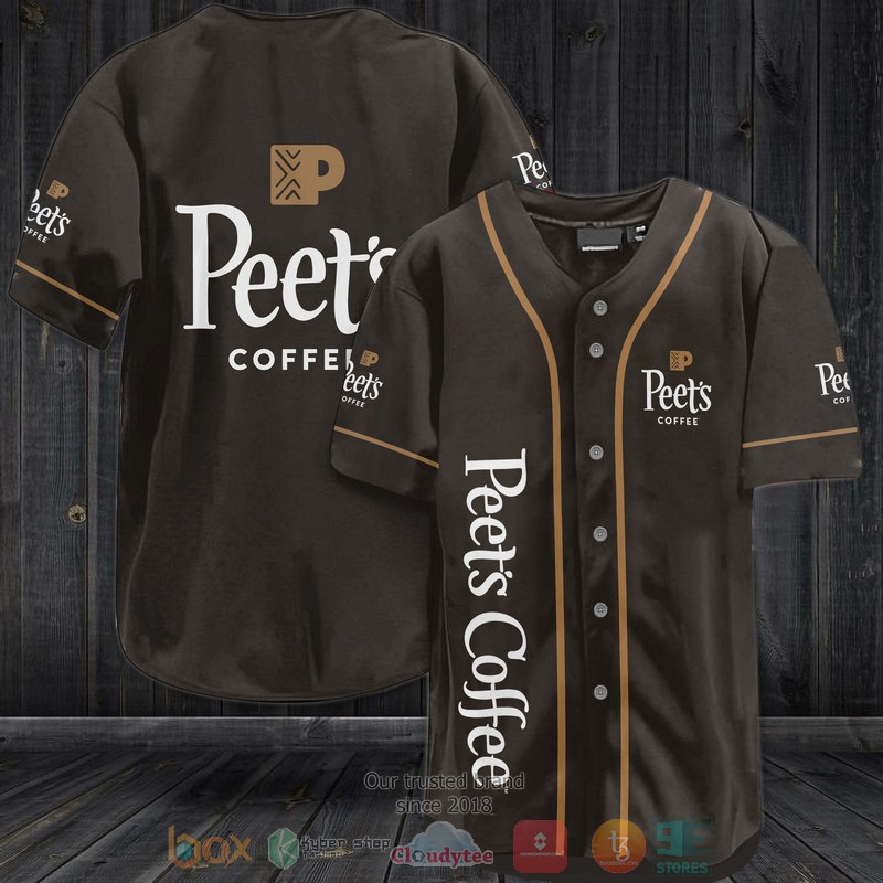 NEW Peet's Coffee brown Baseball shirt 2