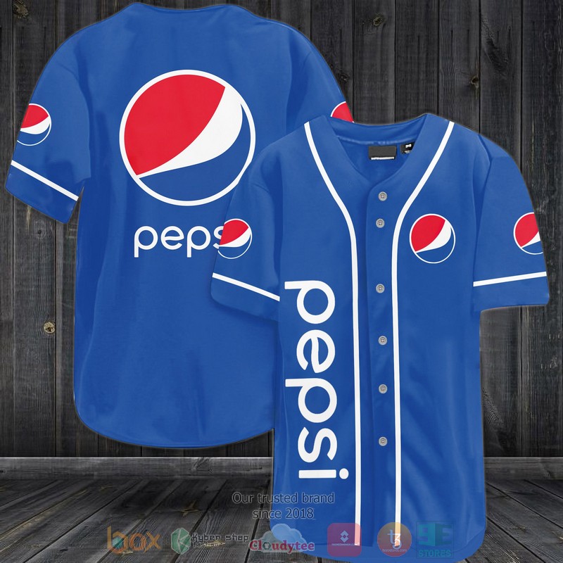 NEW Pepsi logo blue Baseball shirt 2
