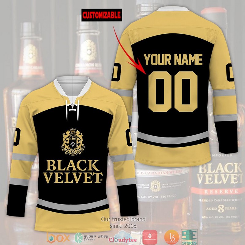 Black Velvet Custom Hockey Jersey 1