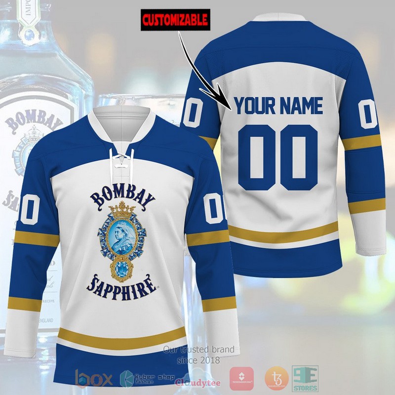 NEW Personalized Bombay Sapphire custom Hockey shirt 3