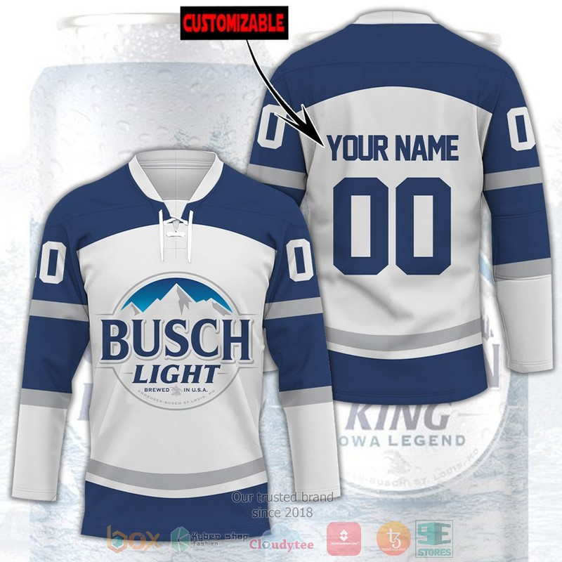 NEW Personalized Busch Light custom Hockey shirt 3