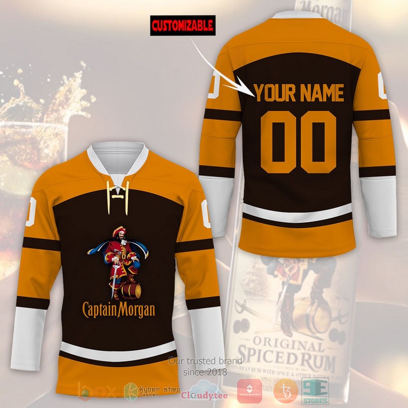 NEW Personalized Captain Morgan custom Hockey shirt 2